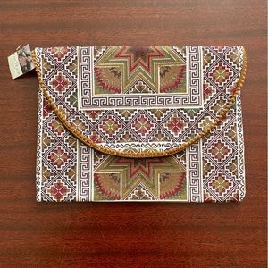 NWT Fair Trade Boho Handmade in Thailand Clutch